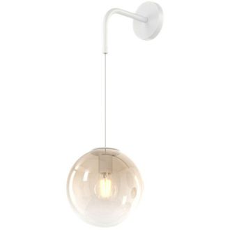 Top-Light Applique moderna top light big eclipse 1194 b a am e27 led vetro lampada parete sfera globo
