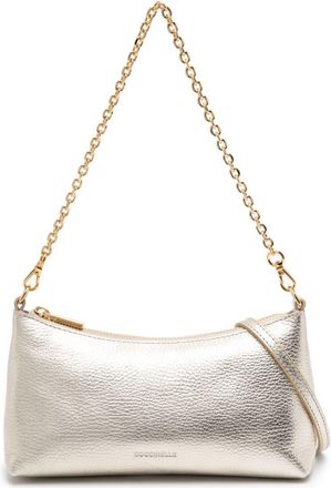 Coccinelle Aura shoulder bag - women - Leather - One Size - Gold