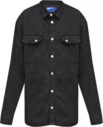 Karl Lagerfeld Hombre, Chaquetas, Negro, Talla: L