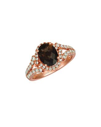 Le Vian 14K Strawberry Gold 2.31 ct. tw. Diamond & Smoky Quartz Ring