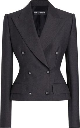 Dolce & Gabbana Double-breasted Jas - Dames - Blazers - Zwart - M - Jassen