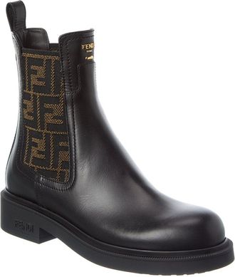Fendi Fendi Filo Leather Biker Boot