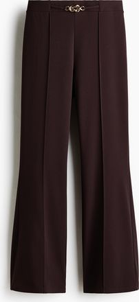 H&M Hose aus Ponte-di-Roma mit Bootcut - Brown