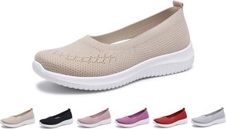 Generic Womens Hands-Free Slip-On Trainers, Mesh, Breathable Running Shoes, No Laces, Slip-on Shoes, Trainers, Lightweight Outdoor Jogging Shoes, Soft Sole, H