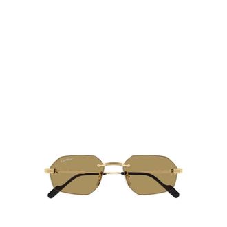 Cartier Ct0616S Sunglasses - male - Cartier - Sunglasses - Yellow - 54 MM - Accessories