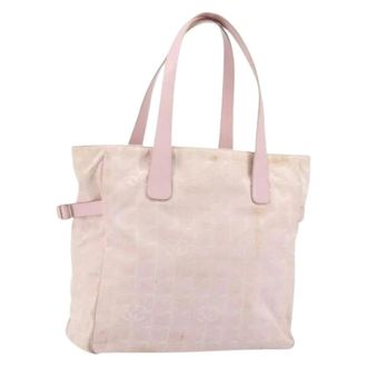 Chanel Pre-owned Tote Bags, female, Pink, Size: ONE SIZE Pre-owned Vintage Nylon Tote Bag