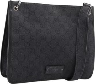 Gucci Pre-owned Vintage Schoudertas - Dames - Vintage Schoudertas - Zwart - ONE Size - Leer - Vintage