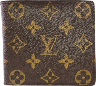 Louis Vuitton Monogram Brown Leather Wallet (Bi-Fold) (Pre-Owned)