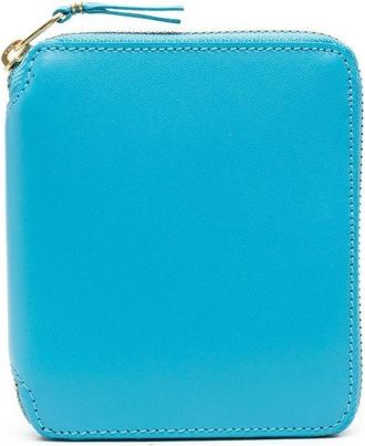 Comme Des Garçons Colour zip-fastening leather wallet - unisex - Calf Leather - One Size - Blue