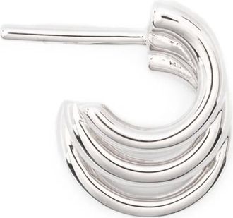 Shaun Leane Orecchino a cerchio Bound - Argento