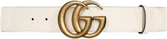 Gucci GG Marmont Buckle Wide Leather Belt, Size 90 cm