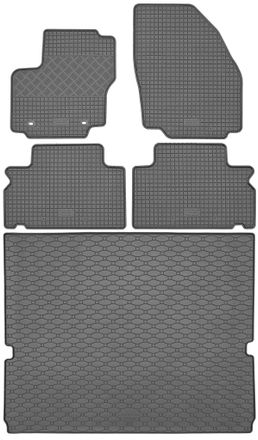 OEM Ford Galaxy Ii Minivan De 06.2006 A 08.2015. Juego - Alfombrillas De Goma Para Coche + Alfombrilla Para Maletero