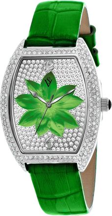 Christian Van Sant Womens Lotus Green Dial Watch