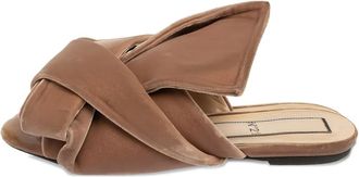 N&deg;21 Sandali slides in velluto Pre-owned - Toni neutri