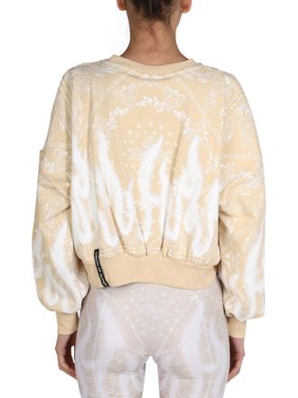 Vision Of Super Paisley Pattern Cotton Sweatshirt - Beige