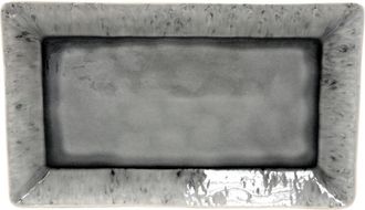 Costa Nova Grosse Servierplatte Madeira 40.4 x 24 cm - Grau