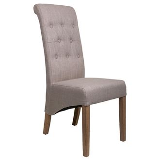 Wanderlust Deco Wanderlust Deco - Silla De Madera Tapizada Gris 44x58x48/107