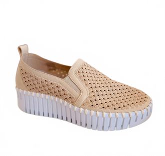 Ilse Jacobsen Womens Tulip Kit Platform Slip-On Sneaker In White