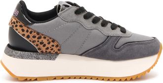 Sun 68 Big Star Girl Mix Material Schoenen - Dames - Sneakers - Grijs - 37 EU - Schoenen