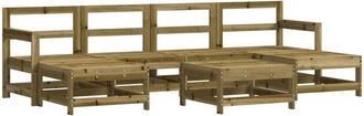 vidaXL 7 Piece Garden Lounge Set Impregnated Wood Pine vidaXL