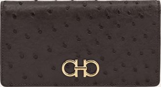 Ferragamo Women Gancini continental wallet Brown