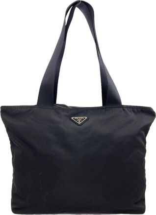 Prada Black Nylon Tote Bag (Pre-Owned)