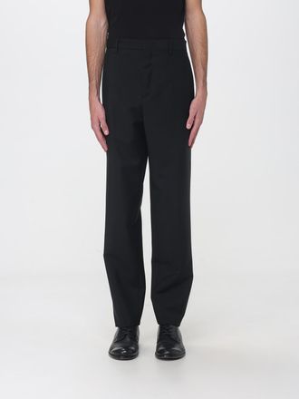 Fendi Pantaloni sartoriali in pura lana vergine con chiusura a scomparsa