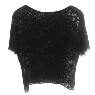 Dolce & Gabbana Black Lace Sheer Top Size M