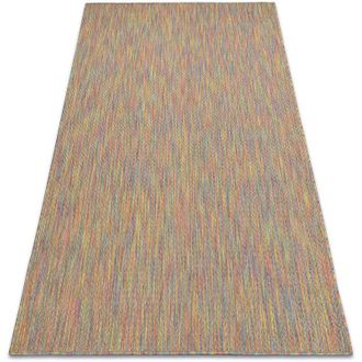 RugsX Moderno Fisy Alfombra Sisal 20776 Zigzag, Mezcla Arcoiris De Colores Multicolour 120x170 Cm
