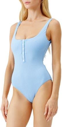 Melissa Odabash Taormina Rib One-Piece Swimsuit in Oasis Ribbed at Nordstrom Rack, Size 2