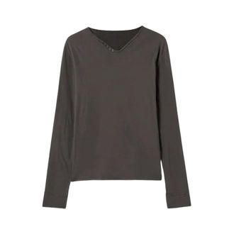 Zadig&Voltaire Long Sleeve Tops, male, Brown, Size: 2XL Monastir Henley T-Shirt