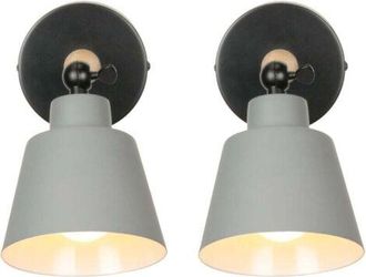 OEM Este Juego De Dos L&aacute;mparas De Pared De Hierro Forjado, De Estilo Industrial Minimalista Retro Y Moderno, Es Adecuado Para Dormitorios/bares Y Se Puede