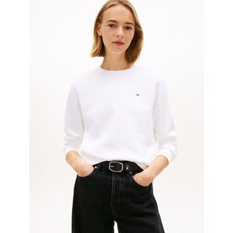 Tommy Jeans Sweater met ronde hals en lange mouwen