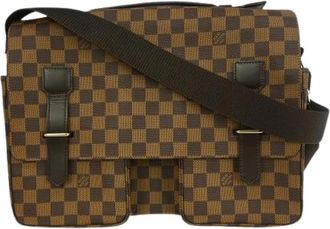 Louis Vuitton Pre-owned Cross Body Bags, male, Brown, Size: ONE SIZE Pre-owned Broadway Bag