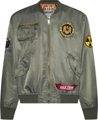 John Richmond Bomber Jacket - Heren - Bomber jackets - Groen - XS - Jassen
