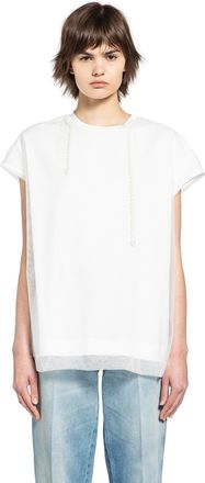 Simone Rocha Layered Liquid Smock T-Shirt