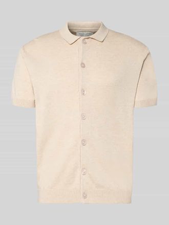 Casual Friday Casual Friday Freizeithemd mit 1/2-Arm Modell BELLS in Sand Melange, Gr&ouml;&szlig;e XXXL