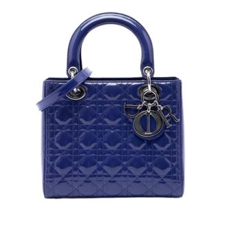 Dior Pre-owned Lady Dior - Dames - Vintage Handtas - Blauw - ONE Size - Leer - Vintage