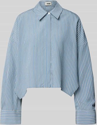 Drykorn Drykorn Relaxed Fit Bluse aus Viskose-Mix Modell OSHIA in Bleu, Gr&ouml;&szlig;e 42