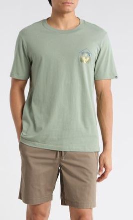 Billabong Palms Cotton Graphic T-Shirt in Lily Pad at Nordstrom Rack, Size X-Large
