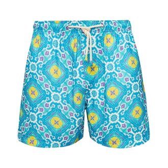 Peninsula Beachwear, male, Multicolor, XL, Mediterranean Linen Swimwear