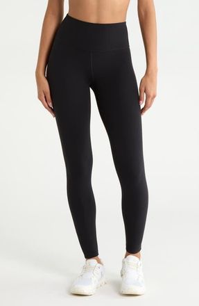 SPLITS59 Layla Airweight High Waist 7/8 Leggings in Black/lentil at Nordstrom, Size X-Large
