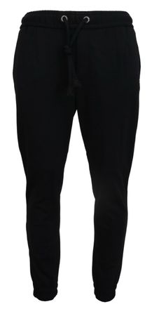 Dolce & Gabbana Wool-Blend Joggers - Black