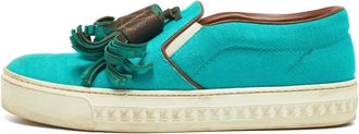 Louis Vuitton fringed slip-on sneakers - Blue