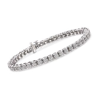 Ross-Simons Diamond Bracelet in Sterling Silver