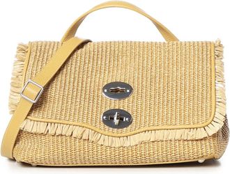 Zanellato Postina Vimini Con Frangia - Dames - Handtassen - Geel - ONE Size - Tassen