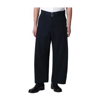 STUDIO NICHOLSON Wide Trousers, male, Blue, Size: M Barr Pant