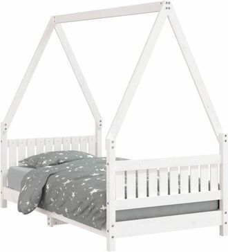 vidaXL Vidaxl - Estructura de cama para niños madera de pino blanco 80x160 cm