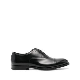 Doucal's Leren Derby Schoenen - Heren - Nette schoenen - Zwart - 41 EU - Leer - Schoenen