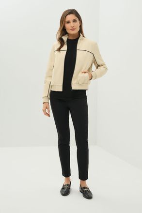 Anatomie Ginger Performance Twill Bomber Jacket in Wheat at Nordstrom, Size X-Small